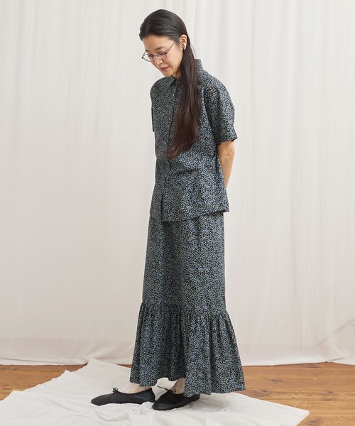 fig Ｌondon（フィグロンドン）の「Wendy shirt（シャツ/ブラウス・レディース・ブラック/アイボリー・FREE）」の7枚目の写真