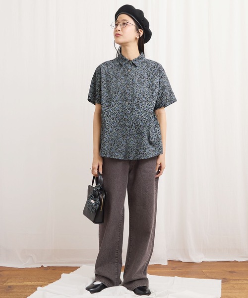 fig Ｌondon（フィグロンドン）の「Wendy shirt（シャツ/ブラウス・レディース・ブラック/アイボリー・FREE）」の16枚目の写真