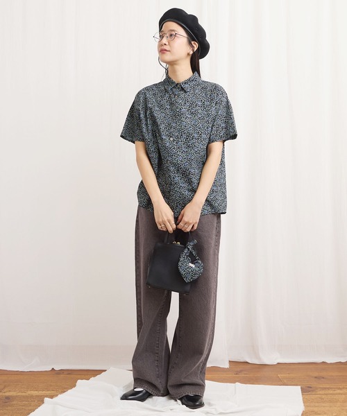 fig Ｌondon（フィグロンドン）の「Wendy shirt（シャツ/ブラウス・レディース・ブラック/アイボリー・FREE）」の18枚目の写真