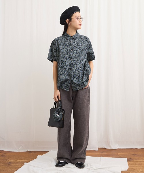 fig Ｌondon（フィグロンドン）の「Wendy shirt（シャツ/ブラウス・レディース・ブラック/アイボリー・FREE）」の19枚目の写真