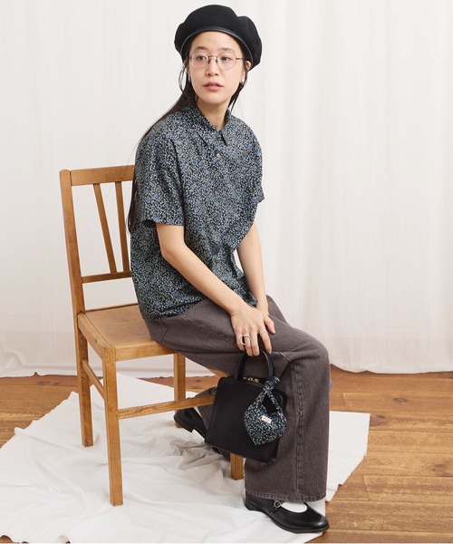 fig Ｌondon（フィグロンドン）の「Wendy shirt（シャツ/ブラウス・レディース・ブラック/アイボリー・FREE）」の21枚目の写真