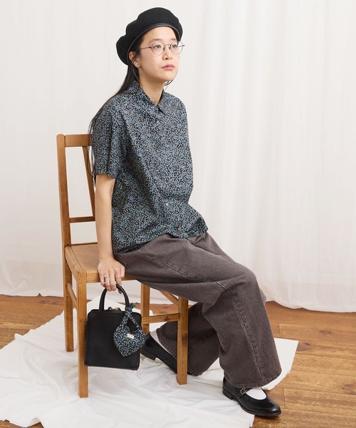 fig Ｌondon（フィグロンドン）の「Wendy shirt（シャツ/ブラウス・レディース・ブラック/アイボリー・FREE）」の22枚目の写真