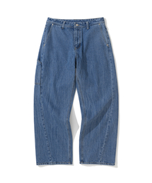 KNITTED（ニッティド）の「カーブドワイドデニムパンツ ウォッシングブルー（デニムパンツ）」