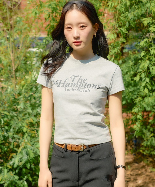 SALON DE YOHN(サロンドヨーン)の「Hampton Yacht Club Crop T_ Gray(Tシャツ/カットソー・レディース・その他・SMALL/MEDIUM)」の1枚目の写真