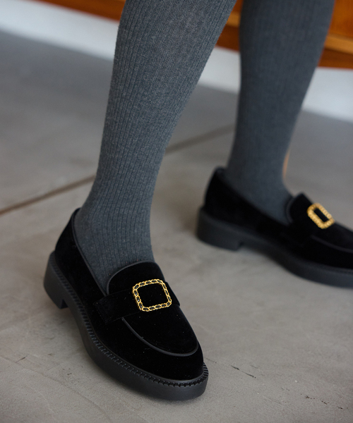 LE TALON（ルタロン）の「アツゾコチェーンバックルローファー（ローファー・レディース・ブラウン/ブラック×ブラック・24.5cm/24cm/23.5cm/25cm/23cm/22.5cm/22cm）」の5枚目の写真