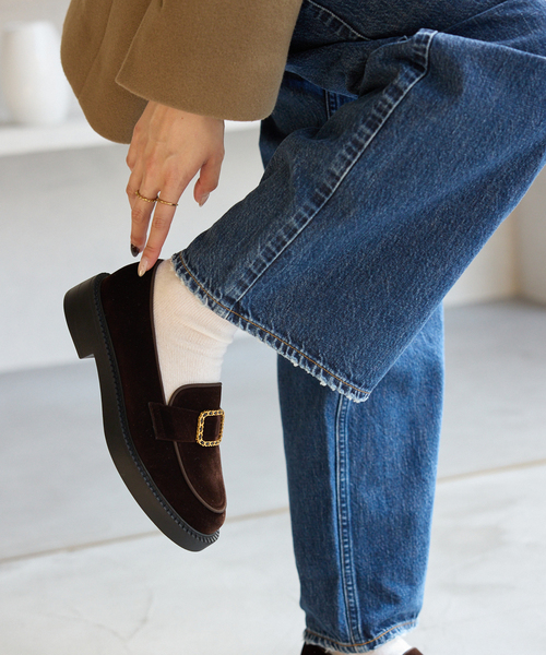 LE TALON（ルタロン）の「アツゾコチェーンバックルローファー（ローファー・レディース・ブラウン/ブラック×ブラック・24.5cm/24cm/23.5cm/25cm/23cm/22.5cm/22cm）」の19枚目の写真