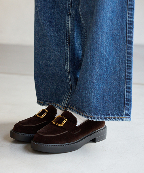 LE TALON（ルタロン）の「アツゾコチェーンバックルローファー（ローファー・レディース・ブラウン/ブラック×ブラック・24.5cm/24cm/23.5cm/25cm/23cm/22.5cm/22cm）」の20枚目の写真