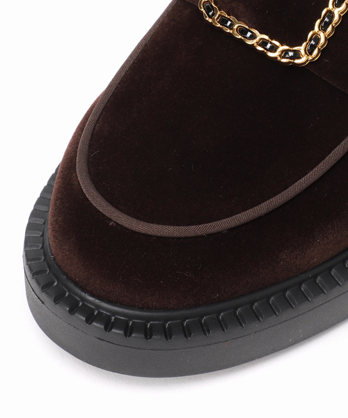 LE TALON（ルタロン）の「アツゾコチェーンバックルローファー（ローファー・レディース・ブラウン/ブラック×ブラック・24.5cm/24cm/23.5cm/25cm/23cm/22.5cm/22cm）」の9枚目の写真