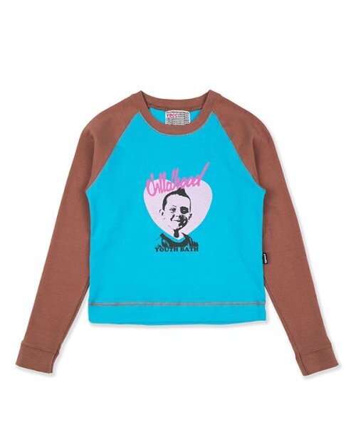 youthbath(ユースバース)の「CHILD RAGLAN LONG SLEEVE_BLUE(Tシャツ/カットソー・レディース・その他・SMALL/MEDIUM)」の1枚目の写真