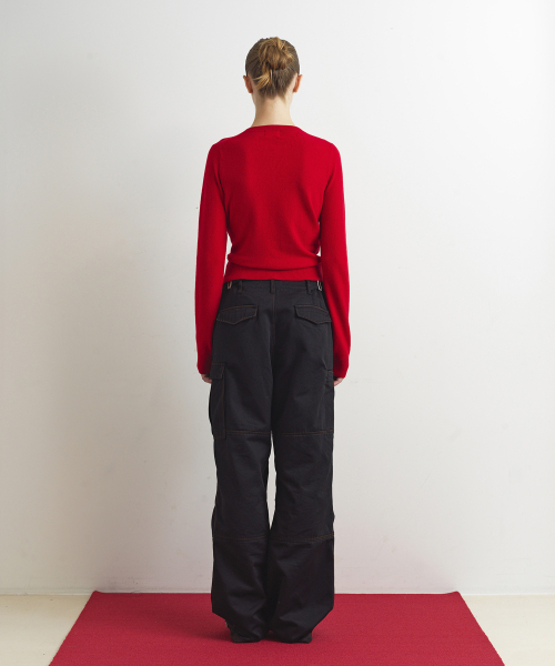 AOPT(アオプト)の「TWO WAY BUTTON CARDIGAN - RED(カーディガン/ボレロ・レディース・その他・SMALL)」の5枚目の写真