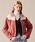 COQUET�i�R�P�b�g�j�́u[WOMAN] WESTERN CORDUROY CROP JACKET INDI PINK�iMA-1�j�v�b���C�g�s���N