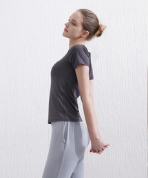 SWT25024-03 エアフレッシュスリムTシャツチャコール