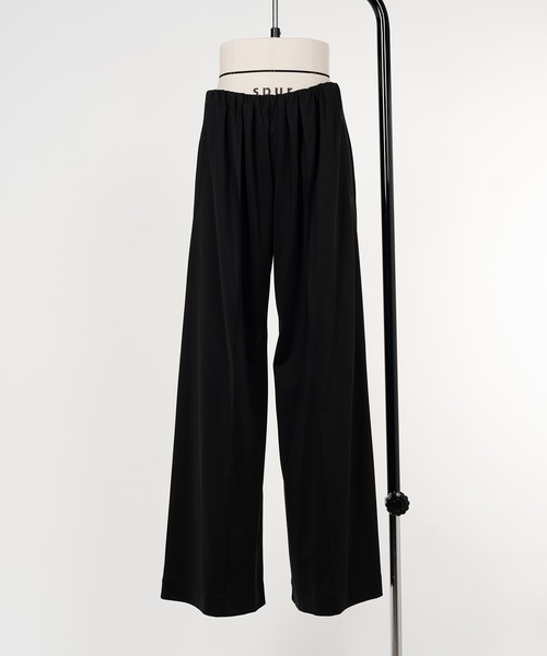 KEISUKEYOSHIDA（ケイスケヨシダ）の「Tightly Gathered Jersey Pants（スウェットパンツ・レディース・ブラック・M）」の3枚目の写真
