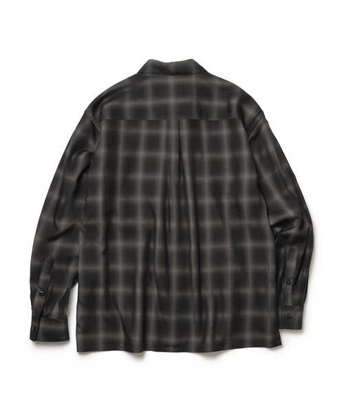 MR.OLIVE（ミスターオリーブ）の「【MR.OLIVE】TENCEL CHECK /SQUARE REGULAR COLLAR SHIRT（シャツ/ブラウス・メンズ・ブラック/ブルー・M/S）」の11枚目の写真