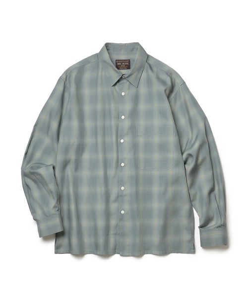 MR.OLIVE（ミスターオリーブ）の「【MR.OLIVE】TENCEL CHECK /SQUARE REGULAR COLLAR SHIRT（シャツ/ブラウス・メンズ・ブラック/ブルー・M/S）」の13枚目の写真
