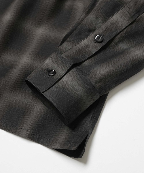 MR.OLIVE（ミスターオリーブ）の「【MR.OLIVE】TENCEL CHECK /SQUARE REGULAR COLLAR SHIRT（シャツ/ブラウス・メンズ・ブラック/ブルー・M/S）」の12枚目の写真