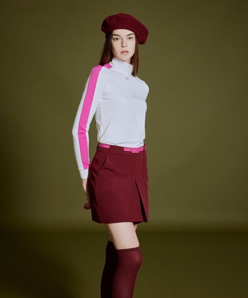 NEU GOLF(エヌイーユーゴルフ)の「MOCK-NECK BLOCK T-SHIRT - WHITE(Tシャツ/カットソー・レディース・その他・LARGE/MEDIUM/SMALL)」の6枚目の写真