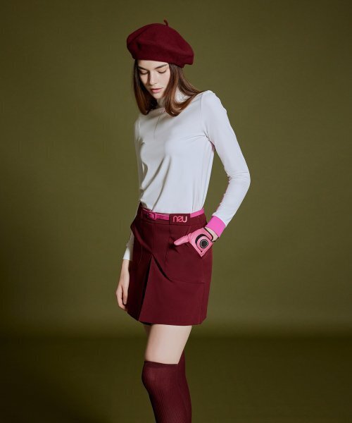 NEU GOLF(エヌイーユーゴルフ)の「MOCK-NECK BLOCK T-SHIRT - WHITE(Tシャツ/カットソー・レディース・その他・LARGE/MEDIUM/SMALL)」の7枚目の写真
