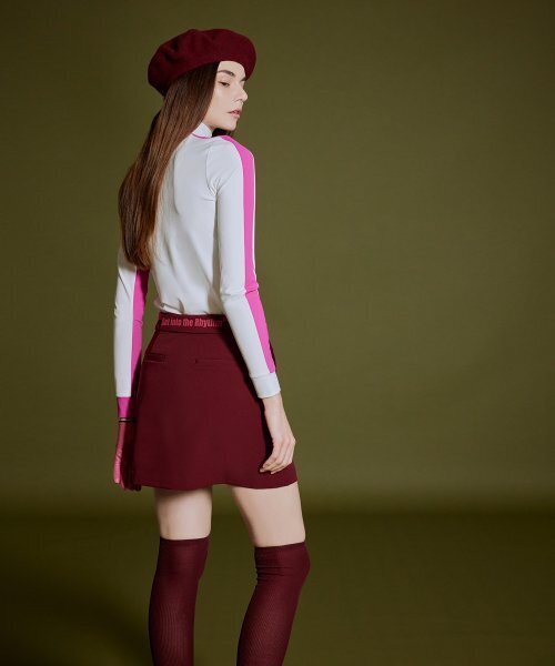 NEU GOLF(エヌイーユーゴルフ)の「MOCK-NECK BLOCK T-SHIRT - WHITE(Tシャツ/カットソー・レディース・その他・LARGE/MEDIUM/SMALL)」の8枚目の写真