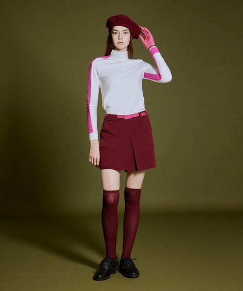 NEU GOLF(エヌイーユーゴルフ)の「MOCK-NECK BLOCK T-SHIRT - WHITE(Tシャツ/カットソー・レディース・その他・LARGE/MEDIUM/SMALL)」の11枚目の写真