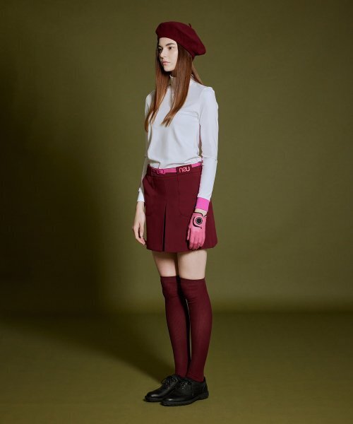 NEU GOLF(エヌイーユーゴルフ)の「MOCK-NECK BLOCK T-SHIRT - WHITE(Tシャツ/カットソー・レディース・その他・LARGE/MEDIUM/SMALL)」の22枚目の写真