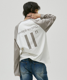 HYII（ハイトゥ）の「ユニフォームラグランTシャツ[グレー]（Tシャツ/カットソー）」