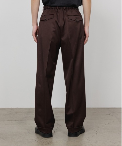 DOUBLE PLEATED EASY TROUSERS（スラックス）｜markaware（マーカ