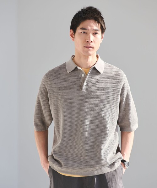 別注】＜Healthknit＞ガーメントダイ ニット 半袖 ポロシャツ