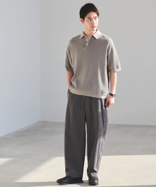 別注】＜Healthknit＞ガーメントダイ ニット 半袖 ポロシャツ