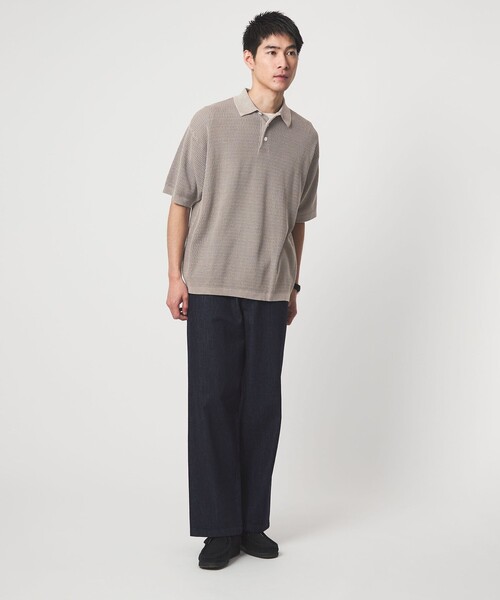 別注】＜Healthknit＞ガーメントダイ ニット 半袖 ポロシャツ