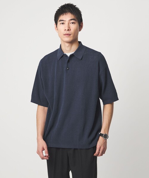Healthknit（ヘルスニット）の「【別注】＜Healthknit＞ガーメントダイ ニット 半袖 ポロシャツ（ポロシャツ・メンズ・ライトグレー/ダークブラウン/ロイヤルブルー・M/L/XL）」の19枚目の写真