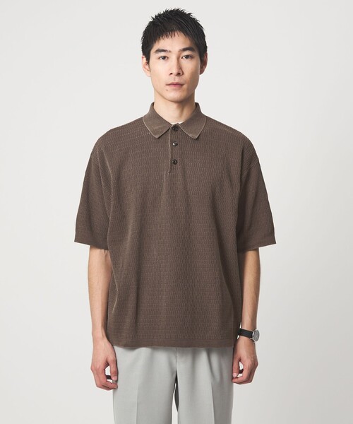 別注】＜Healthknit＞ガーメントダイ ニット 半袖 ポロシャツ