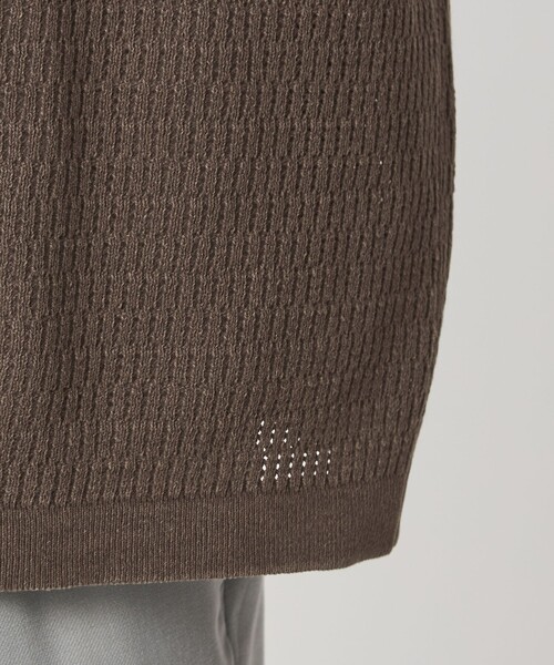 Healthknit（ヘルスニット）の「【別注】＜Healthknit＞ガーメントダイ ニット 半袖 ポロシャツ（ポロシャツ・メンズ・ライトグレー/ダークブラウン/ロイヤルブルー・M/L/XL）」の11枚目の写真
