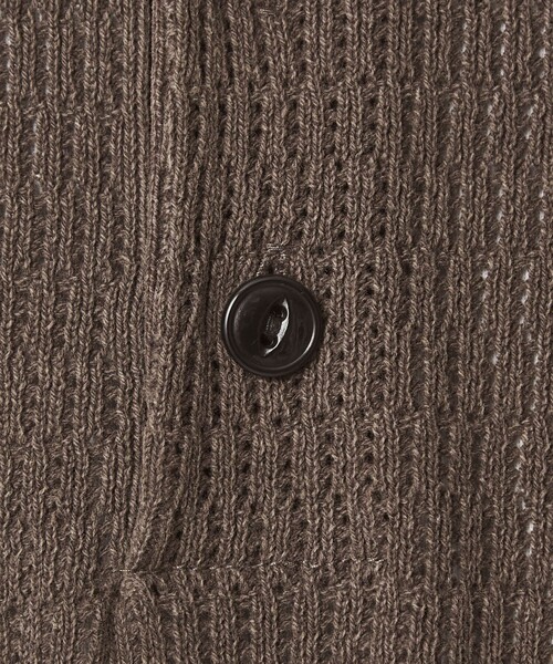 Healthknit（ヘルスニット）の「【別注】＜Healthknit＞ガーメントダイ ニット 半袖 ポロシャツ（ポロシャツ・メンズ・ライトグレー/ダークブラウン/ロイヤルブルー・M/L/XL）」の12枚目の写真