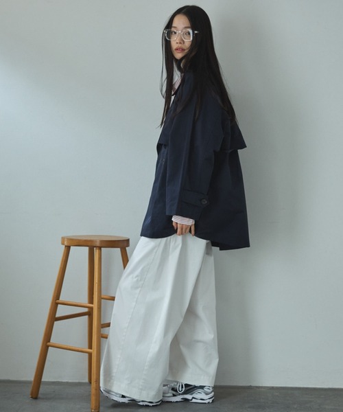 Doux archives（ドゥアルシーヴ）の「【26SS先行予約】ミドルトレンチコート（トレンチコート・レディース・カーキ/ベージュ/ネイビー・FREE）」の16枚目の写真