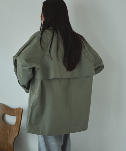 Doux archives（ドゥアルシーヴ）の「【26SS先行予約】ミドルトレンチコート（トレンチコート・レディース・カーキ/ベージュ/ネイビー・FREE）」の6枚目の写真