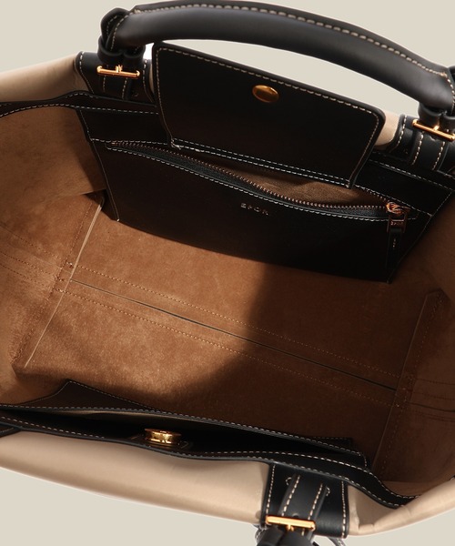 E'POR（エポール）の「【E'POR】BOAT BAG Medium/撥水・軽量・26SS新色（トートバッグ・レディース・ベージュ/ブラック/グレー・FREE）」の5枚目の写真