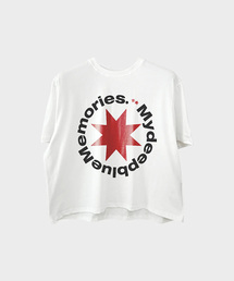(M)ROUND LOGO CROP T-SHIRTS (WHITE)