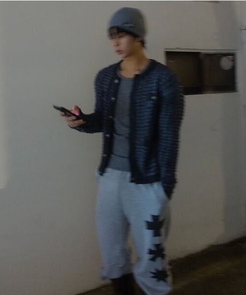 mydeepbluememories（マイディープブルーメモリーズ）の「(PT)THREE LOGO SWEAT PANTS (GREY)（スウェットパンツ・レディース・グレー・FREE）」の3枚目の写真