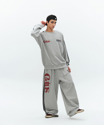 CACTUSDONUTMARKET（カクタスドーナツマーケット）の「Graphic Raglan Track Line Sweatshirt-Melange gray（スウェット）」