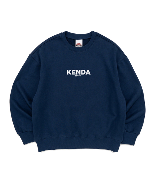 KENDA(ケンダ)の「MAIN LOGO MTM (DARK BLUE)(スウェット・レディース・ダークブルー・X-LARGE/LARGE/MEDIUM/SMALL)」の1枚目の写真