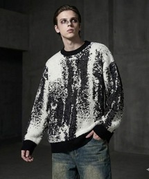 VIBGYOR | 【IZU】 アブストラクトジャガード ニットセーター(ニット/セーター)