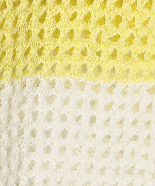NOLLEY’S(ノーリーズ)の「《手洗い可能》テープメッシュ編ポロプルオーバー(ニット/セーター・レディース・ブラック/ブラウン/イエロー・38)」の12枚目の写真