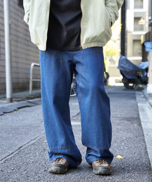 NO NEED(ノーニード)の「MVダブルニーデニムパンツ(デニムパンツ・メンズ・サックスブルー/ブラック/ネイビー・M/LL/L)」の20枚目の写真