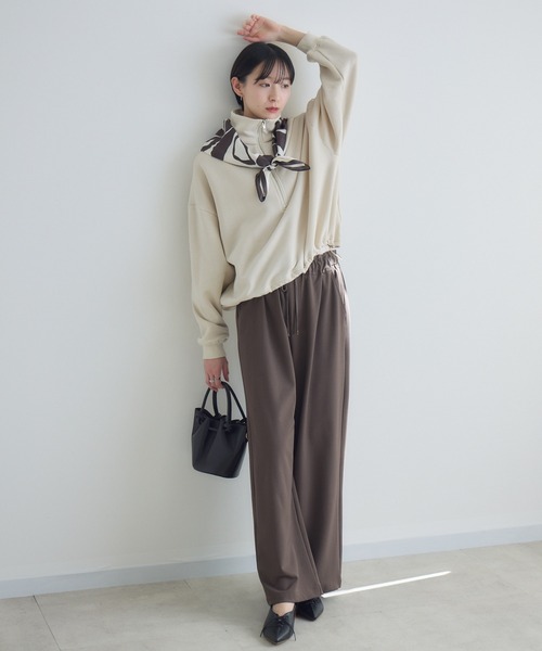 Paradise Picnic（パラダイスピクニック）の「イージーパンツ（その他パンツ・レディース・ブラウン/チャコールグレー・FREE）」の5枚目の写真