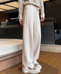 裏起毛ルーズストレートパンツ