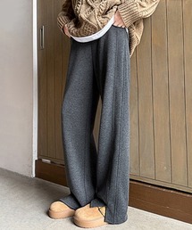 裏起毛ルーズストレートパンツ