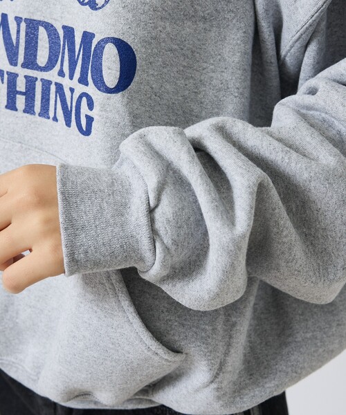 FRUIT OF THE LOOM(フルーツオブザルーム)の「MOANDMO × FRUIT OF THE LOOM HOODIE SWEAT/フーディープルオーバースウェット(パーカー・メンズ・ネイビー/ブラック/グレー・XL/L/M)」の9枚目の写真