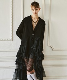 LA BELLE ETUDE（ラベルエチュード）の「アシンメトリーチュールドッキングテーラードJK（テーラードジャケット）」