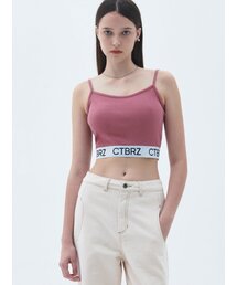 ロゴバンディングスリーブレストップ_PINK